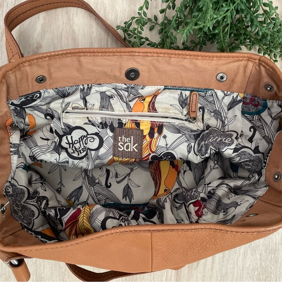 The SAK cognac leather Satchel Bag - Picture 7 of 7